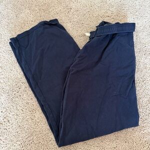 Navy Brandy wide leg sweatpants